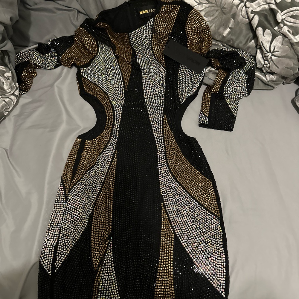 Sequins Dress, birthday dress, beaded dress, new with tags